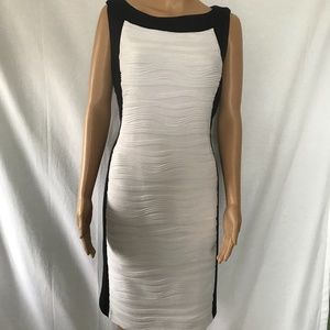 Black and White Calvin Klein Dress-MIDI Size 12